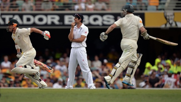 England's cricket captain, Alastair Cook, has much to ponder after the second day's play.
