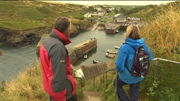 Porthgain harbour in Pembrokeshire