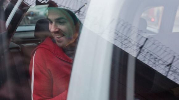 British journalist Kieron Bryan after his release.