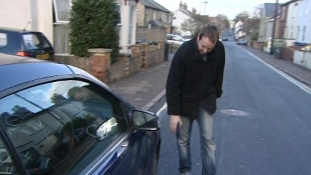 Nick McKee from Newmarket received three flat tyres after driving on Luton's busway.