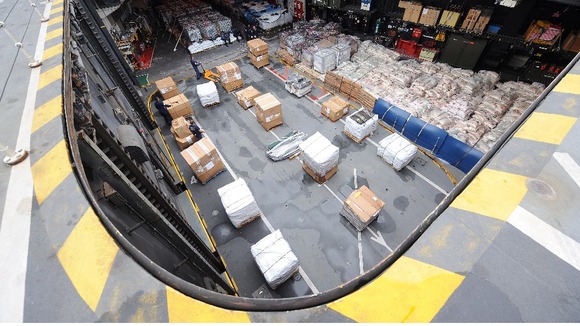 HMS Illustrious, aka 'Lusty' has been packed with rice and is heading for the typhoon-ravaged Philippines.