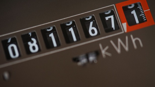 An electricity meter.