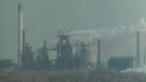 Corby became home to the largest steelworks in the land.