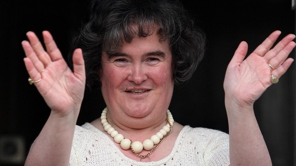 Singer Susan Boyle at her home in Blackburn, West Lothian