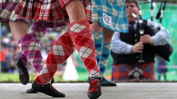 Highland dancers at the Braemar Gathering