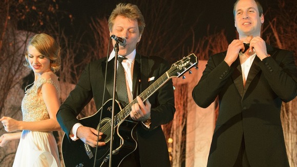 Prince William duets with Taylor Swift and Bon Jovi