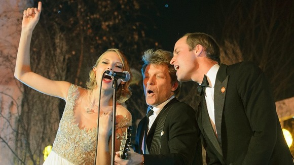 Prince William duets with Taylor Swift and Bon Jovi