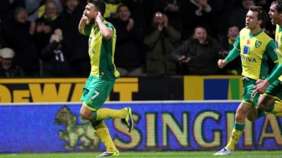 Robert Snodgrass celebrates scoring against West Ham United earlier this month.