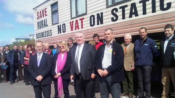 Russell Brown MPwith owners of local holiday parks and businesses