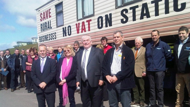 Russell Brown MPwith owners of local holiday parks and businesses