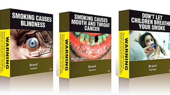 igarette packs with brands have been replaced with health warnings in Australia.