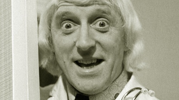 File photograph of Jimmy Savile.