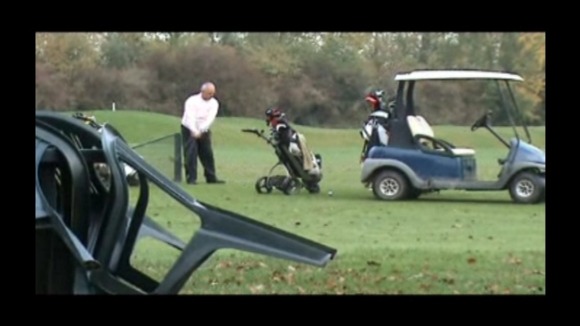 Robert Cave playing golf
