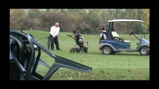 Robert Cave playing golf