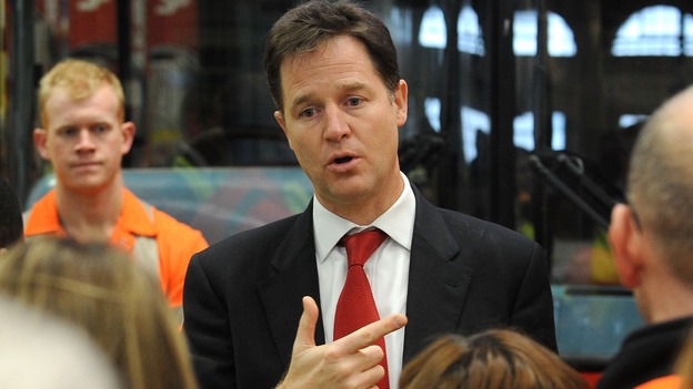 Nick Clegg is visiting the scene of the helicopter crash.