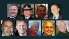 The nine people killed when the helicopter crashed in the Clutha pub in Glasgow.