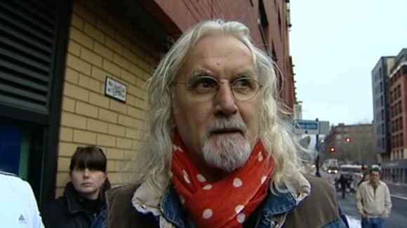 Billy Connolly paid tribute to the people of Glasgow after the helicopter crash.