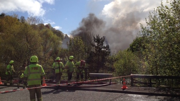 Fire in Blaenau Gwent