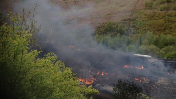 Fire in Blaenau Gwent