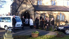 Funeral of boy hit by bus