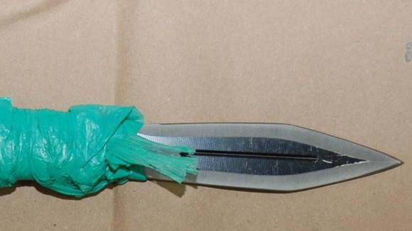 The jury in the Lee Rigby murder trial were shown images of knives found at the scene.