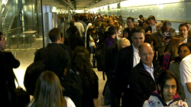 Passengers have been experiencing long queues at Heathrow Airport.