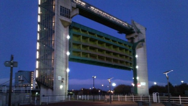 The Hull Tidal Surge Barrier has been lowered ahead of the expected storm surge.
