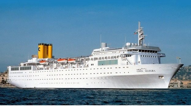 Costa Allegra moored in Genoa in Italy