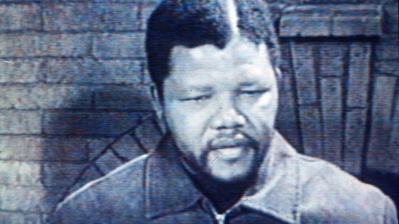 Nelson Mandela during one of his earliest interviews.