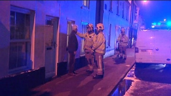 People were evacuated from their homes yesterday.