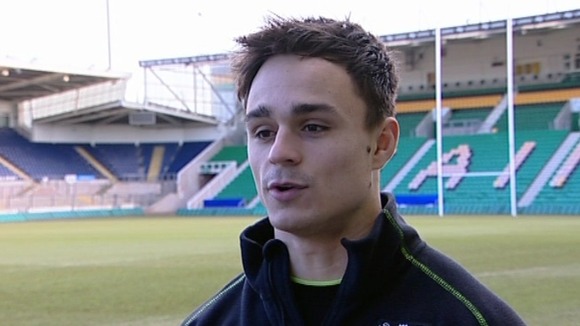 Northampton Saints star Tom Collins is backing Brackley to make the third round.
