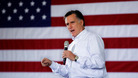 Republican presidential candidate Mitt Romney is up against opposition Rick Santorum