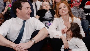 Chancellor George Osborne meets Geri Halliwell.