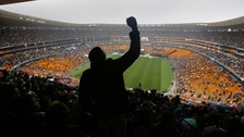 Thousands of mourners at Mandela memorial service