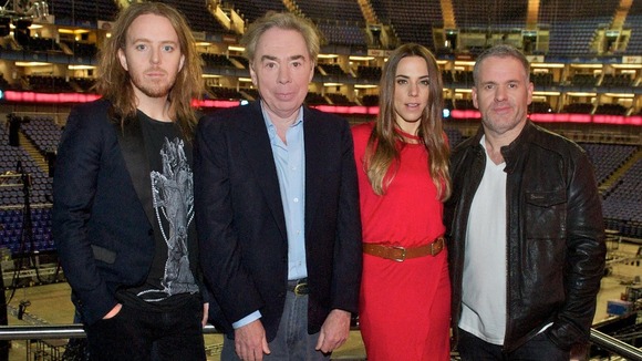 Cast members of the UK arena tour of Jesus Christ Superstar
