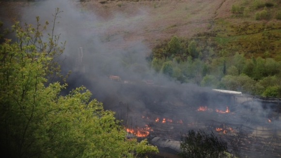 Fire in Blaenau Gwent