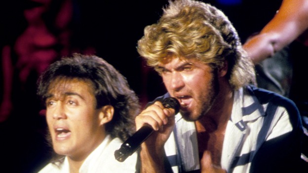 Wham! members Andrew Ridgeley and George Michael