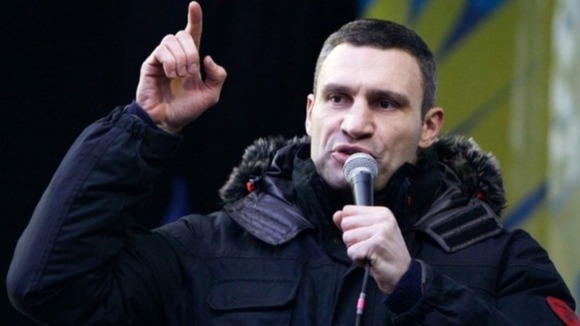 Heavyweight boxing champion and opposition leader, Vitali Klitschko.