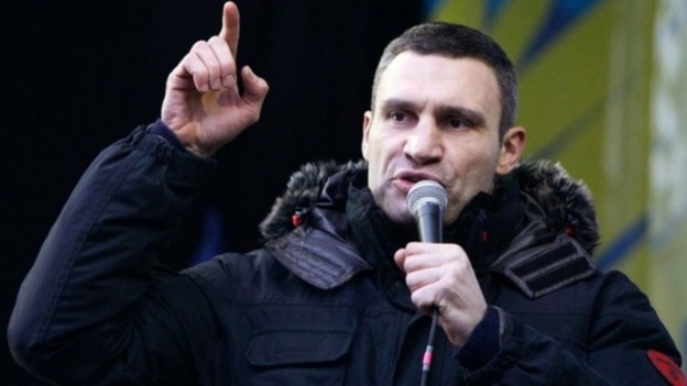 Heavyweight boxing champion and opposition leader, Vitali Klitschko.