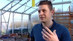Corporal Andrew Garthwaite at the Defence Medical Rehabilitation Centre at Headley Court in Surrey