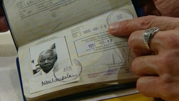 Nelson Mandela's passport.