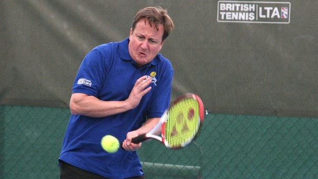 Prime Minister David Cameron is a keen tennis player