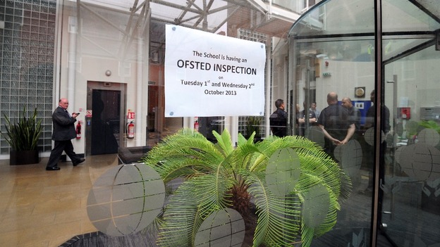 A notice in the window of Al-Madinah warned of the first Ofsted inspection