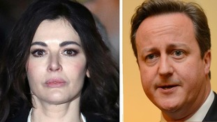Celebrity cook Nigella Lawson and Prime Minister David Cameron