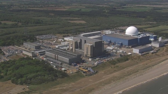 Sizewell in Suffolk.
