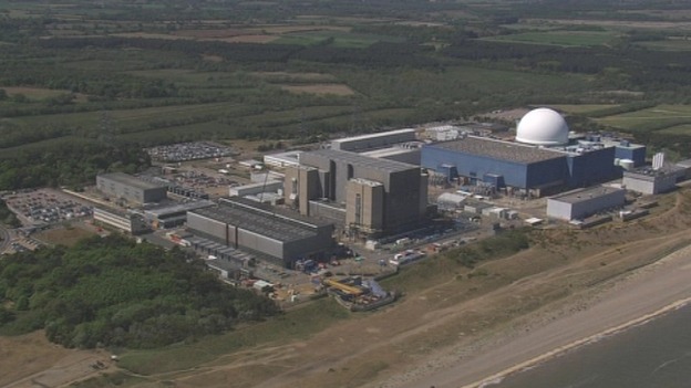 Sizewell in Suffolk.