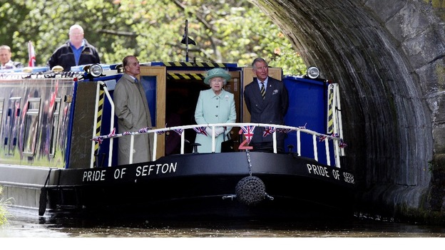 The royals on the Leeds and Liverpool Canal