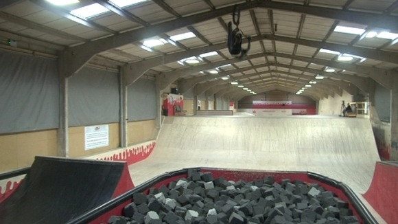 Alex rides at Adrenaline Alley.