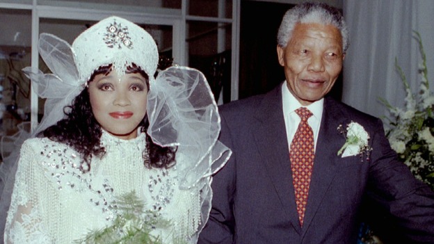 Nelson Mandela and his daughter Zindzi pictured together in October 1992.