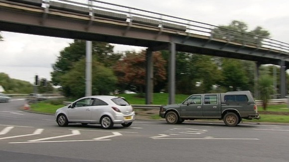 Traffic is notoriously busy on the roundabout.